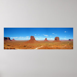 Monument Valley between Arizona and Utah Poster