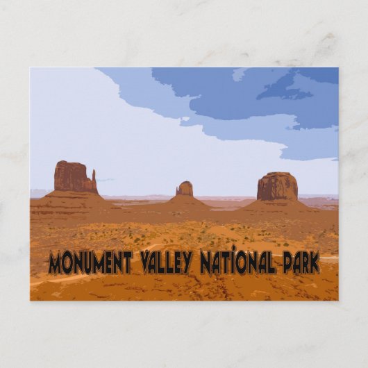 Monument Valley Briefkaart (Voorkant)