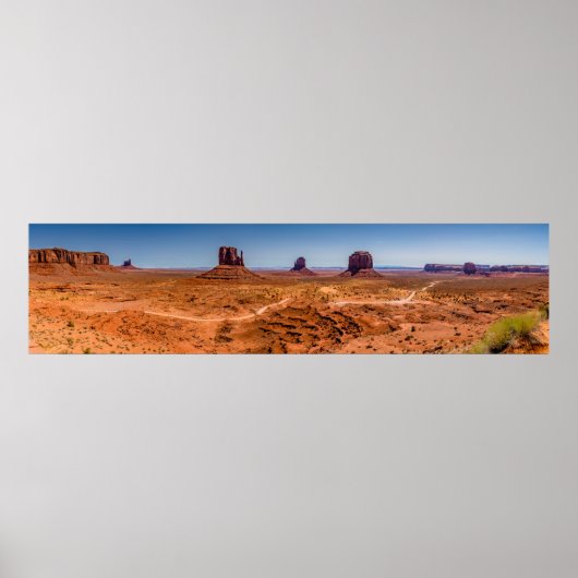 Monument Valley Desert Panoramic Poster (Voorkant)
