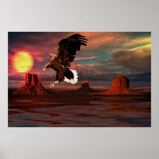 Monument - Valley-Eagle-Set-1 Poster (Voorkant)