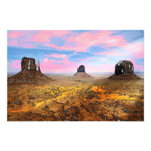 Monument Valley Foto Afdruk
