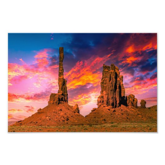 Monument Valley Foto Afdruk (Voorkant)