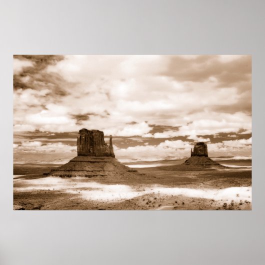 monument valley infrared poster (Voorkant)