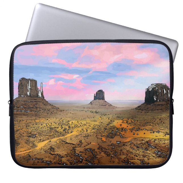 Monument Valley Laptop Sleeve (Voorkant)