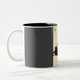 Monument Valley Minimal Book Cover Travel Tweekleurige Koffiemok