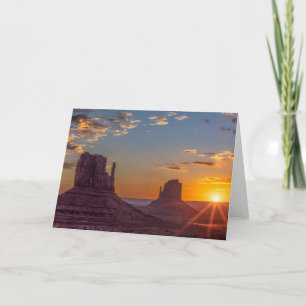 Monument Valley Mittens Sunrise Wenskaart Bedankkaart