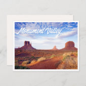 Monument Valley National Park Photo Briefkaart (Voorkant / Achterkant)