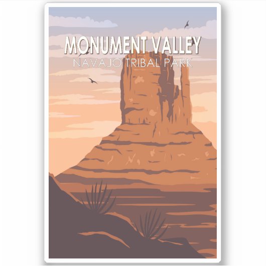 Monument Valley Navajo Tribal Park  Sticker (Voorkant)