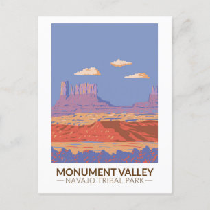 Monument Valley Navajo Tribal Park Travel Briefkaart