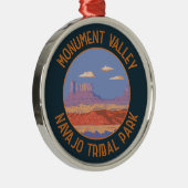 Monument Valley Navajo Tribal Park Travel Metalen Ornament (Rechts)