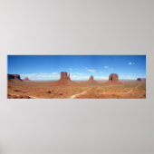 Monument valley Panorama Poster (Voorkant)