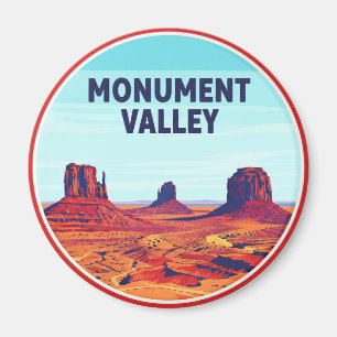 Monument Valley Reis Navajo Nation Weg Magneet
