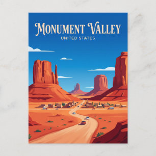 Monument Valley Scenic Drive Arizona Briefkaart