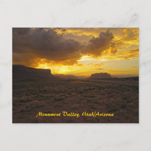 Monument Valley Sunset Briefkaart