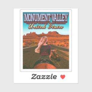 MONUMENT VALLEY - UTAH - ARIZONA - VERENIGDE STATE STICKER