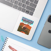 MONUMENT VALLEY - UTAH - ARIZONA - VERENIGDE STATE STICKER (Laptop met iPhone)