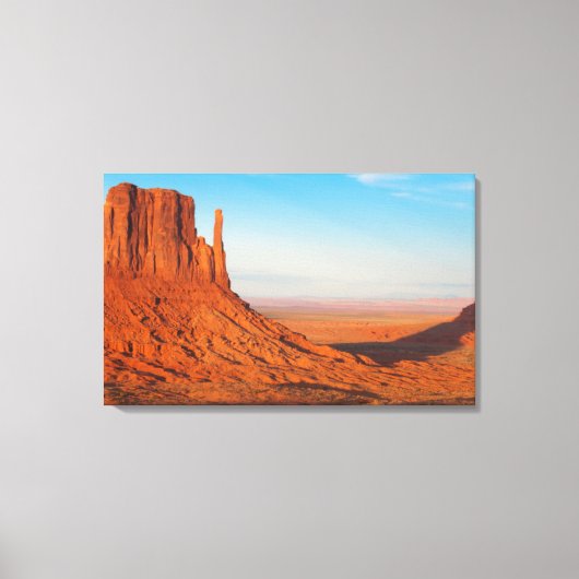 Monument Valley Utah desert mittens in panoramic Canvas Afdruk (Voorkant)