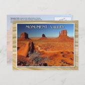 Monument Valley, Utah en Arizona Briefkaart (Voorkant / Achterkant)