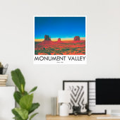 Monument Valley, Utah, Verenigde Staten Poster (Thuiskantoor)