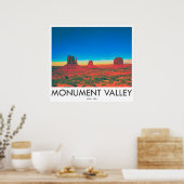 Monument Valley, Utah, Verenigde Staten Poster (Keuken)