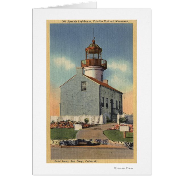 Monument van Cabrillo Nat'l, vuurtoren van Point L (Voorkant)