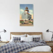 Monument van Cabrillo Nat'l, vuurtoren van Point L Canvas Afdruk (Insitu (Slaapkamer))