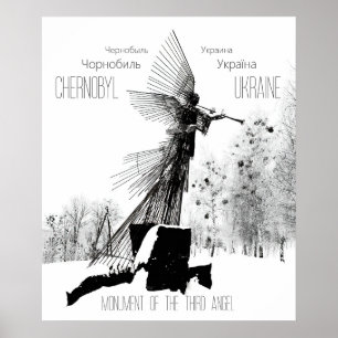 Monument van de Derde Engel - Tsjernobyl, Oekraïne Poster