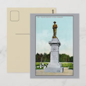 Monument van de  soldaat Olympia WA Briefkaart (Voorkant / Achterkant)