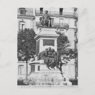 Monument voor Alexandre Dumas Pere, 1883 Briefkaart