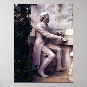 Monument voor Frederic Chopin Poster