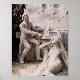 Monument voor Frederic Chopin Poster