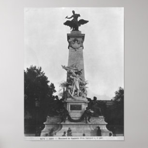 Monument voor Leon Gambetta 2 Poster