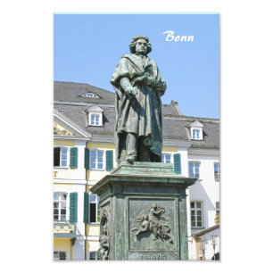 Monument voor Ludwig van Beethoven in Bonn Foto Afdruk