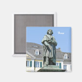 Monument voor Ludwig van Beethoven in Bonn Magneet (Voorkant / Achterkant)