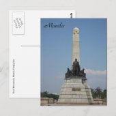 monument voor manila rizal briefkaart (Voorkant / Achterkant)