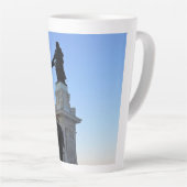 Monument voor Samuel De ChamPlain, Quebec, Canada Latte Mok (Rechterhoek)