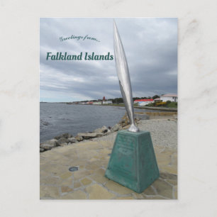 Monument voor Stanley Falkland Islands Briefkaart