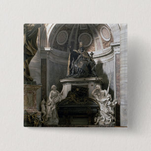 Monument voor Urban VIII Vierkante Button 5,1 Cm