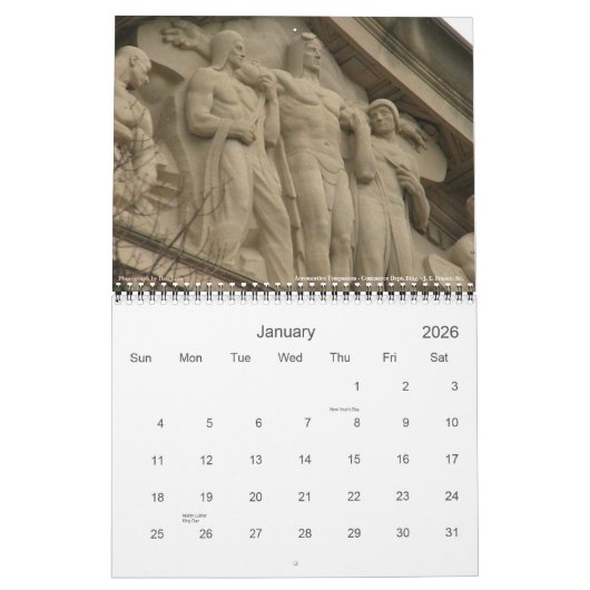 Monumental Hunks of Washington, DC 2011 - Sculptur Kalender (Jan 2026)