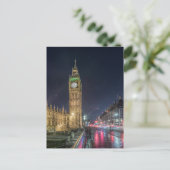Monumenten | Big Ben at Night Briefkaart (Staand voorkant)