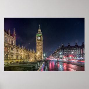 Monumenten Big Ben at Night Poster