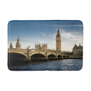 Monumenten Big Ben, Londen Engeland Badmat