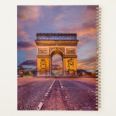 Monumenten Boog van Triomphe, Parijs Frankrijk Planner (Achterkant)