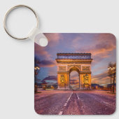 Monumenten Boog van Triomphe, Parijs Frankrijk Sleutelhanger (Voorkant)