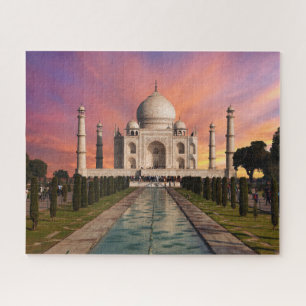 Monumenten Colorful View of the Taj Mahal Legpuzzel