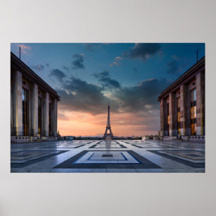 Monumenten De Eiffel Tower Poster