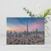 Monumenten | Dubai Cityscape Bedankkaart (Staand voorkant)