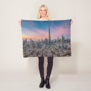 Monumenten Dubai Cityscape Fleece Deken
