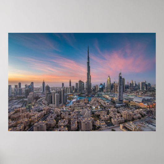 Monumenten | Dubai Cityscape Poster (Voorkant)