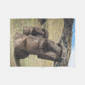 Monumenten | Easter Island, Chile Fleece Deken (Voorkant (Horizontaal))